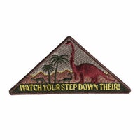 ダイナソー ワッペン 【B2 WATCH YOUR STEP】