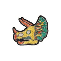 ダイナソー ワッペン 【D2 TRICERATOPS】