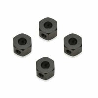   WPLJAPAN > WPL JAPAN 専用アルミ六角変換ハブVer.2ブラック（5mm→1 2mm） 4個セットレッド