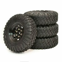 WPLJAPAN > クローラーRC用1.55インチスチール製ビードロックホイール・タイヤセット（85mm）(4個セット)