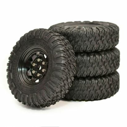 WPLJAPAN > クローラーRC用1.55インチスチール製ビードロックホイール・タイヤセット（85mm）(4個セット)