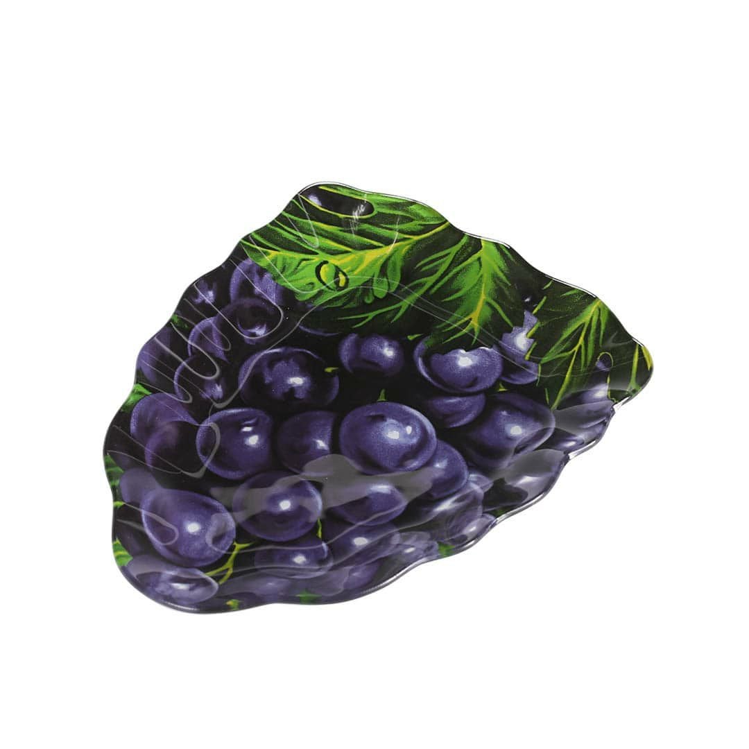 DULTON > ガラス ファーマー プレート　【BLACK GRAPES】