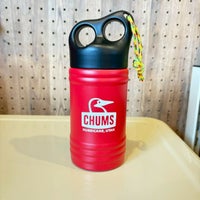CHUMS > キャンパーウェーブボトル300ml 【Red x White】