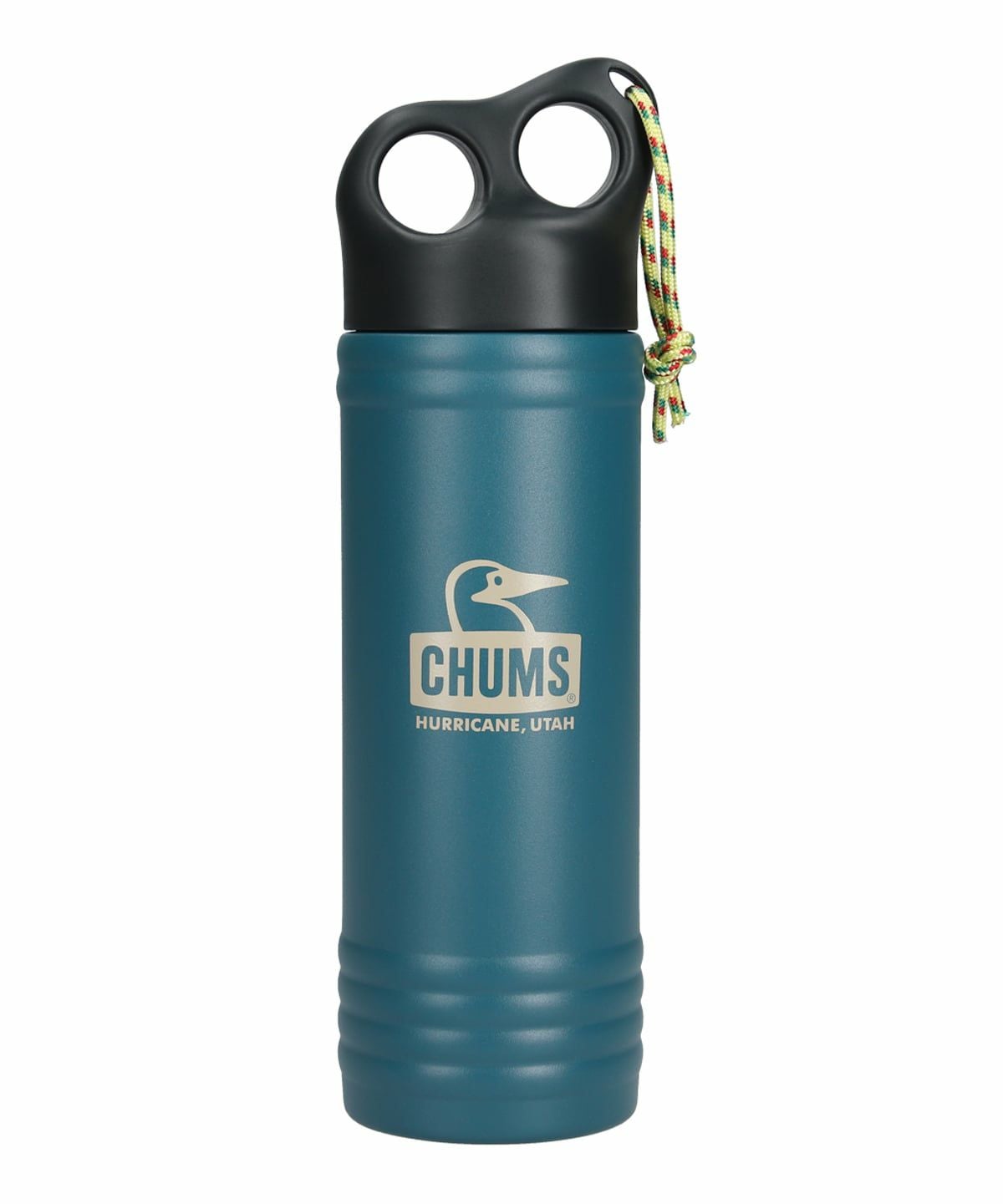 CHUMS > キャンパーウェーブボトル500ml 【Teal Green x Greige】