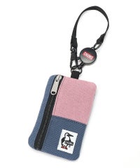 CHUMS > コミューターパスケーススウェットナイロン 【Dusty Pink/Indigo】