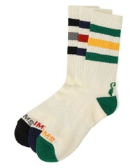 CHUMS > 3PブービーミディアムソックスS~M 【Ivory】